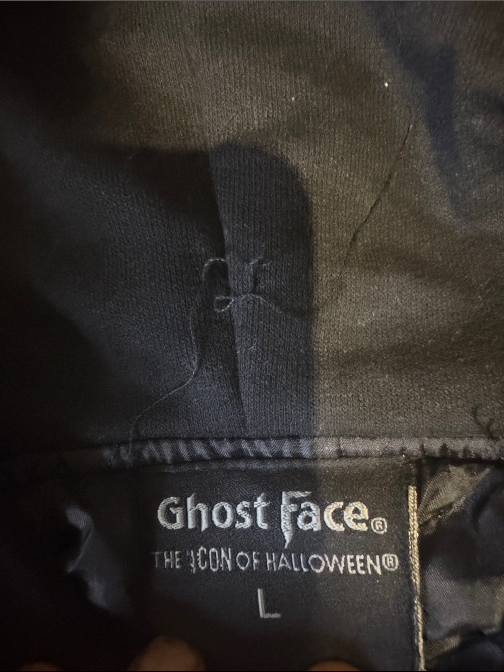Ghost Face Black & Gray Plaid Hooded Performance Jacket size L worn once - Picture 5 of 13